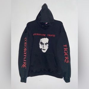 The Crow Movie Merch Hoodie L Hanes UNI Miniature Tigers 1/1 rare find vintage​